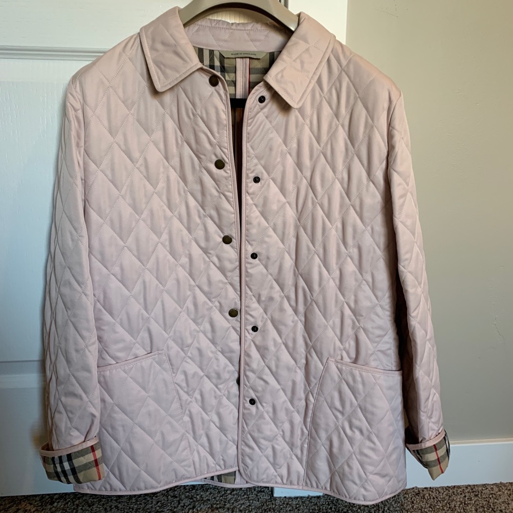 Burberry Pink Quilted Jacket